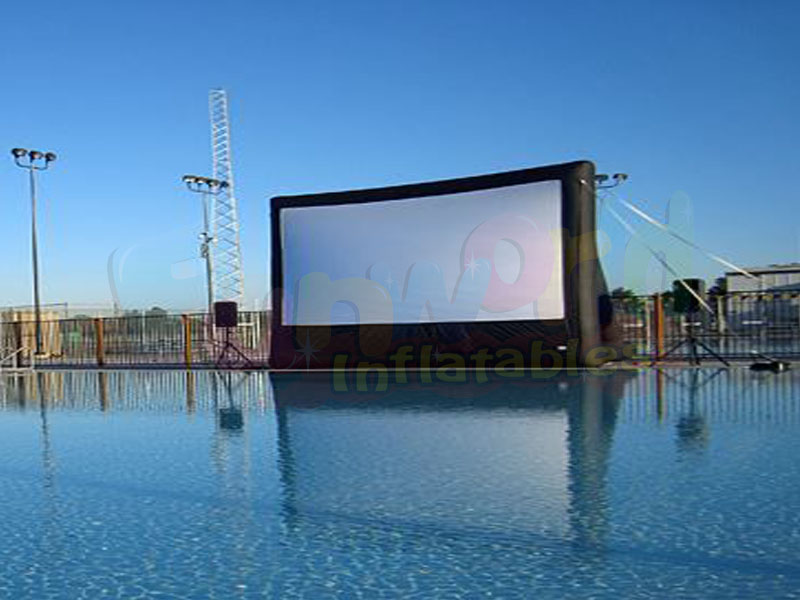 Tela inflável exterior inflável larga luxuosa do projetor da tela de cinema