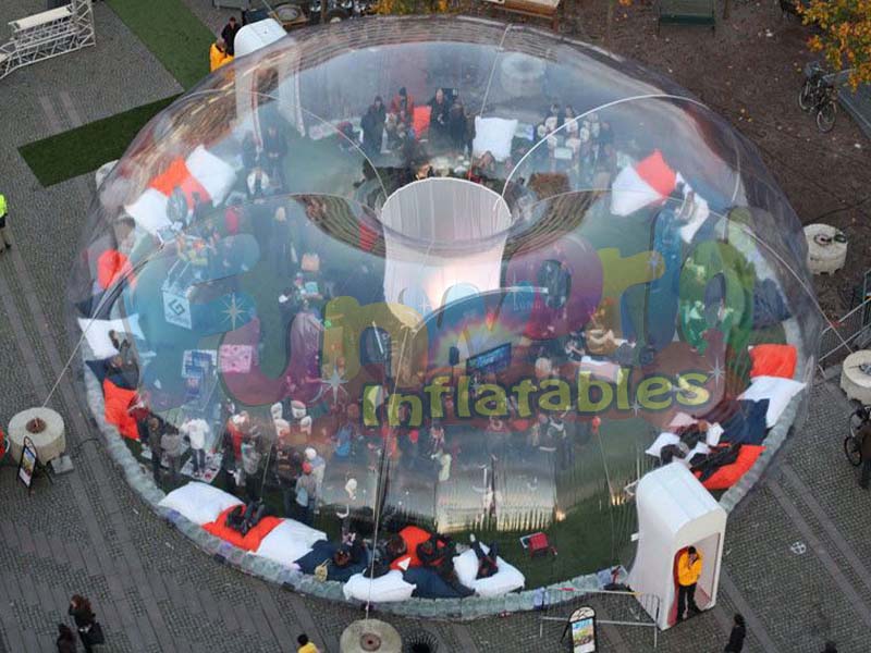 Carpa de burbujas para acampar al aire libre tienda de burbujas transparente inflable transparente