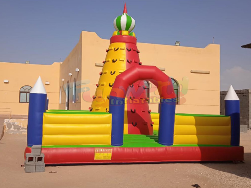 Interaktif parti spor oyunları karnaval yaşam dolu kale şişme tırmanma duvarı çocuklar için