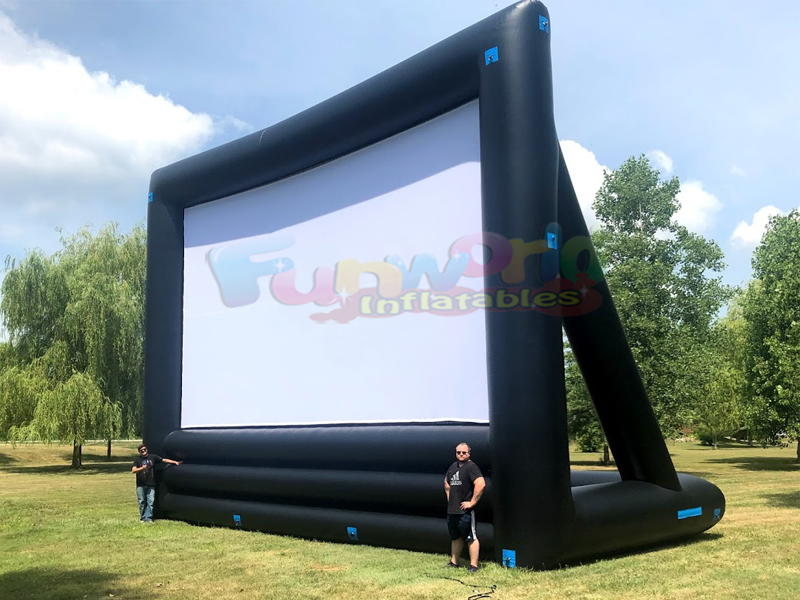 Lucht opblazen reclame opblaasbaar reclamebord gigantisch opblaasbaar filmscherm