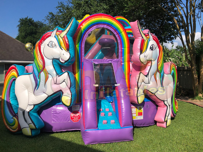 2019 bounce house party leverancier unicorn air castle eenhoorn springkussen