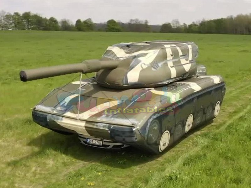 Luchtopblaasbaar buitendisplay, promotionele reclamespellen, opblaasbare loktanks en doeltanks