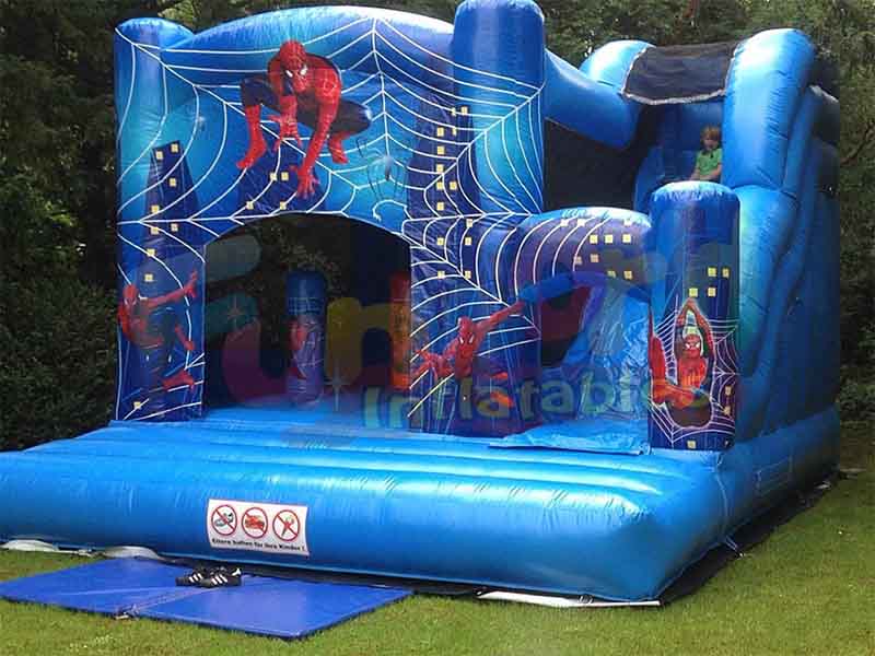 Fabricant Château gonflable Spiderman Combo gonflable Spiderman glissière de videur