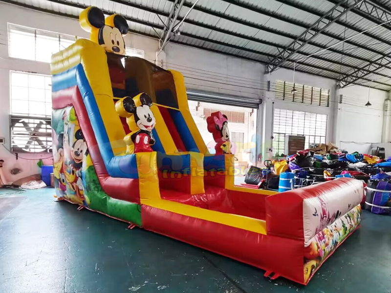 Maison de rebond pour enfants en plein air, château gonflable de fête commerciale, toboggan aquatiqu