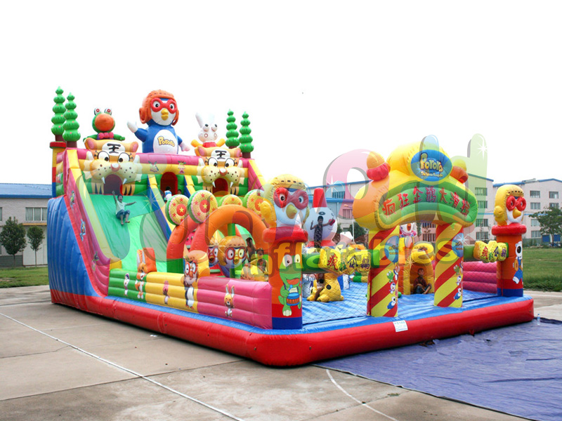 glissière gonflable de videur de tigre gonflable géant de château de saut d'enfants