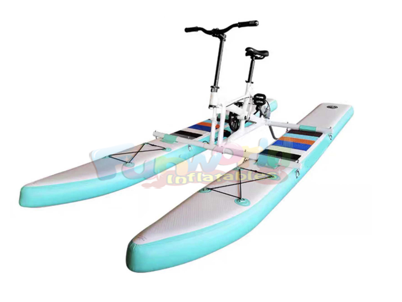 Kayak gonfiabile commerciale per lago, kayak da equitazione in acqua, barca da bicicletta a pedali p