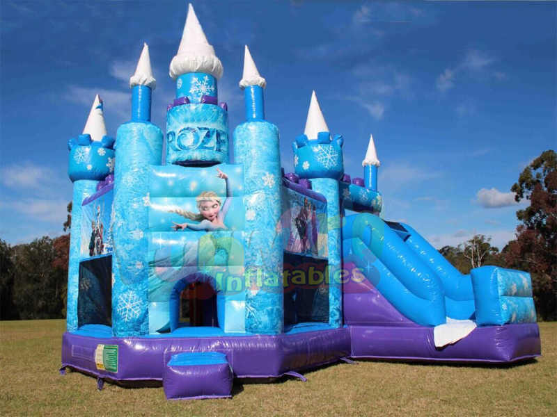 Ice winter 5 in 1 congelato combo gonfiabile commerciale castello gonfiabile in vendita