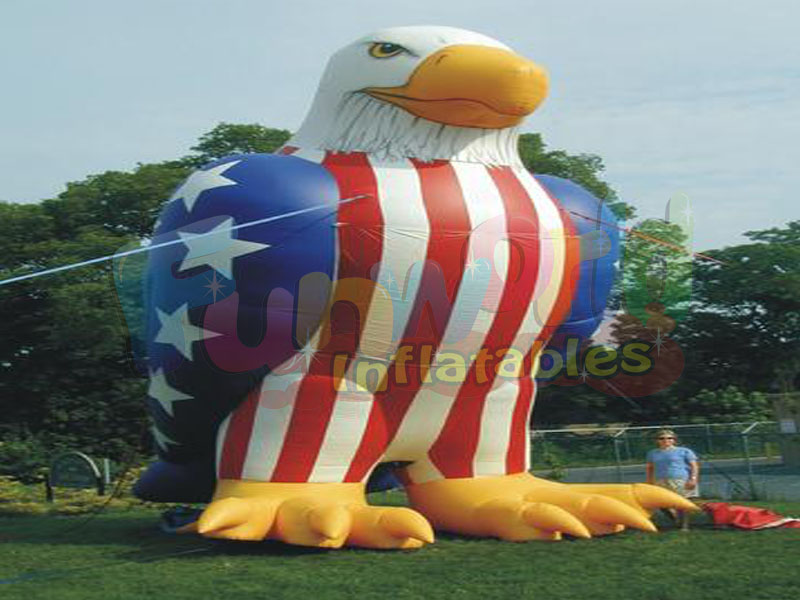 Inflatables promocionais águia ar soprado grande inflável patriótico águia publicidade