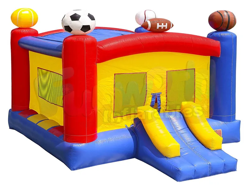 New moonwalk sales inflatable bouncers for adults bounce house with basketball hoop for sale
