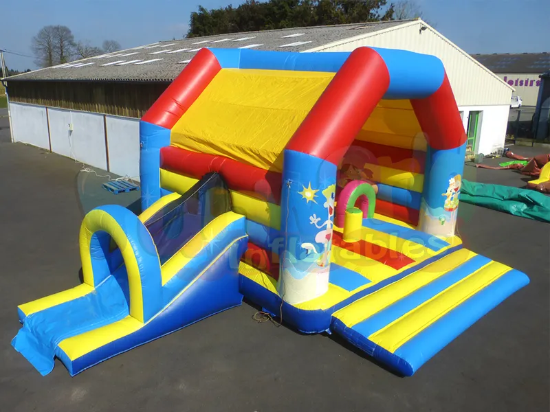 China manufactor inflatable jump house bounce play house bouncy slides for sale
