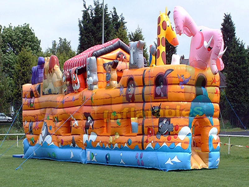 2018 Outdoor kid  noah ark moonwalk bounce house  sale near me inflatable bouncers