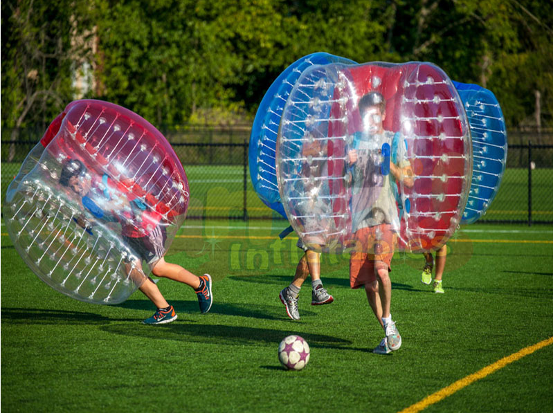 Burbuja de garantía de calidad balón de fútbol trajes de burbuja juego de fútbol zorb