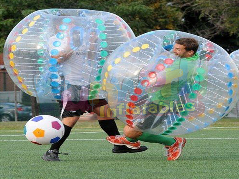 2018 Adultos Burbuja humana Fútbol Fútbol inflable Tope en inflar bolas Juego de cuerpo de parachoqu