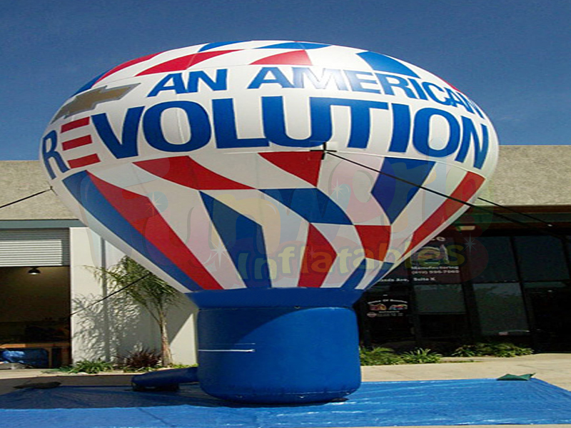 Giant inflatable advertising balloon with strip ground air balloon for promotion on sale