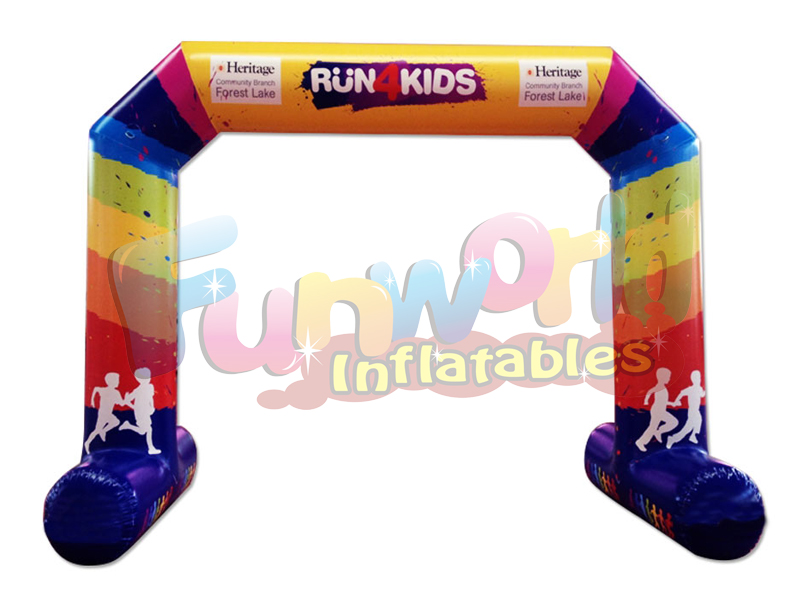 Arco inflable personalizado para publicidad de arco inflable de línea de meta para deportes y otros