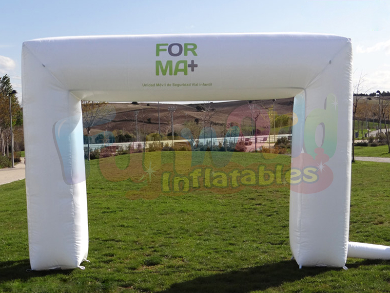 2018 Hot koop opblaasbare replica racing run boog voor event opblaasbare reclame ballon