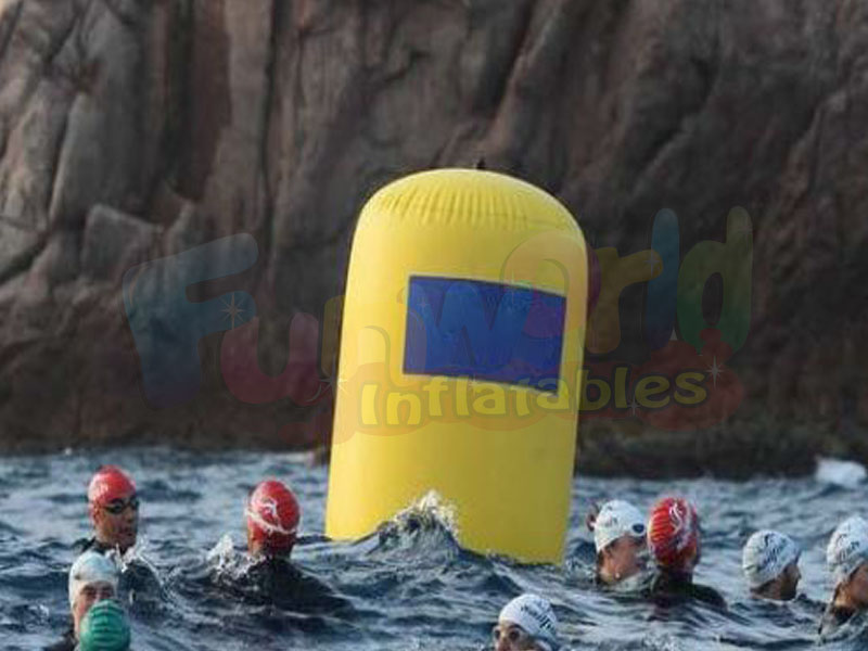 定制游泳池锥形浮标充浮标比赛水上充气浮球