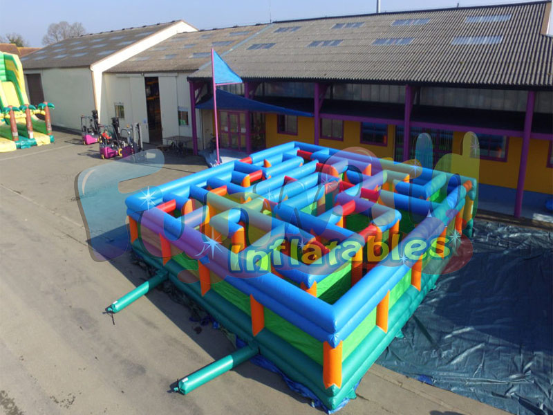 Outdoor commercial  park equipment commercial use inflatable maze for sale  lazer maze