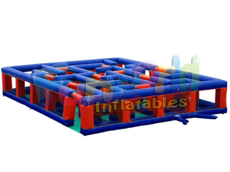 Gorila inflable del juego interactivo de Air Maze con el pasillo de deportes inflable gigante del ca