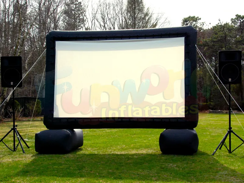Wholesale outdoor movie projector air screen inflatable cinema screen for sale