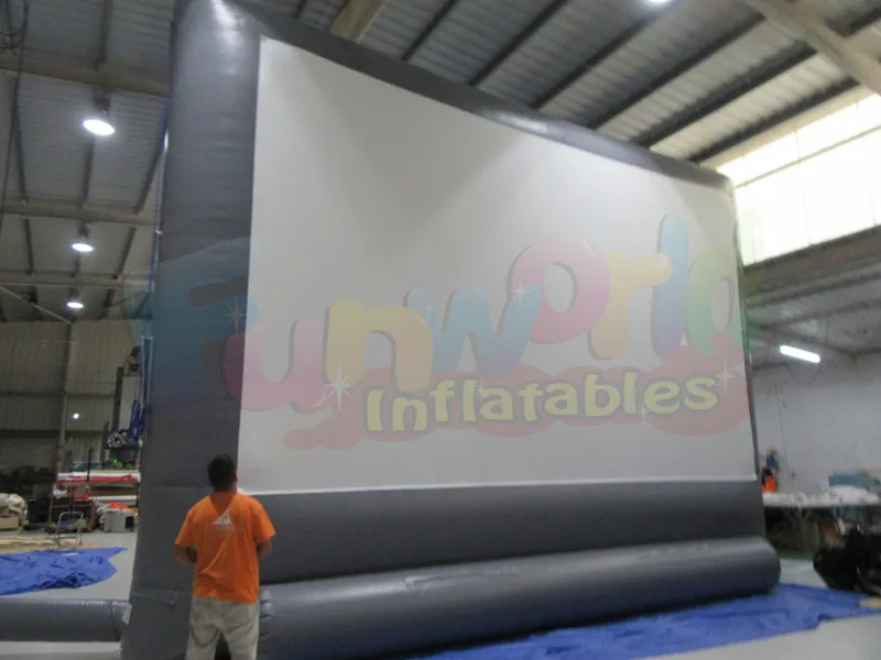 New inflatable advertising movie screen outdoor movie screen and projector