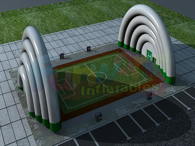 Hot inflatable hangars football soccer field inflatable football field dome pitch