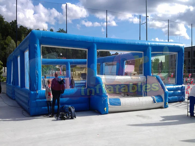 New soccer blow up field inflatable 5 one side football pitch inflatable human billiards