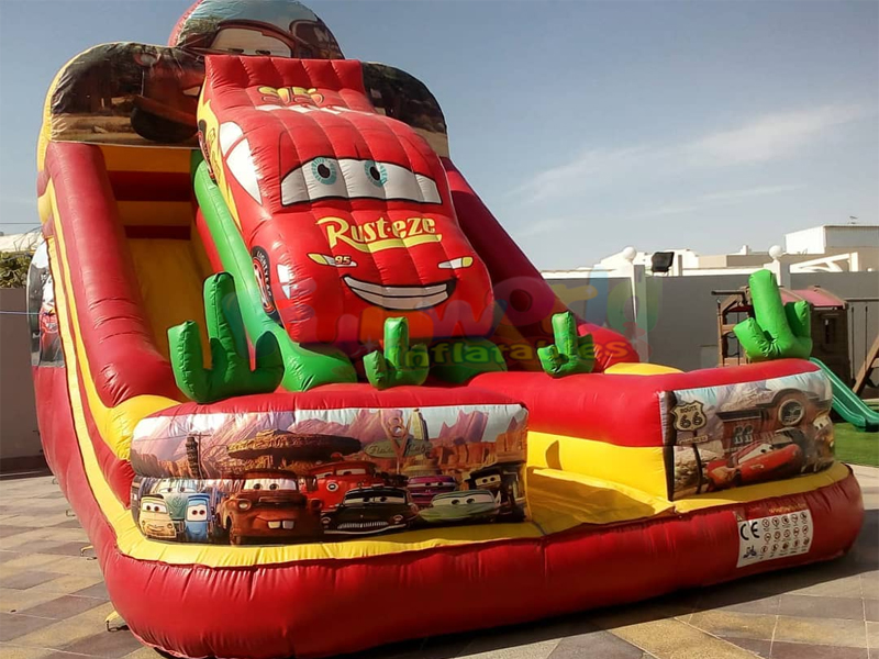 Commercial kids backyard party jumping bouncer bounce house castle inflatable race car slide