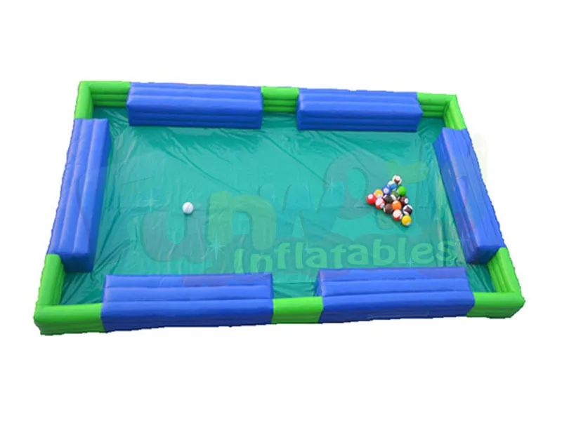 Ourdoor team inflatable snooker pool table inflated billiard snooker football field