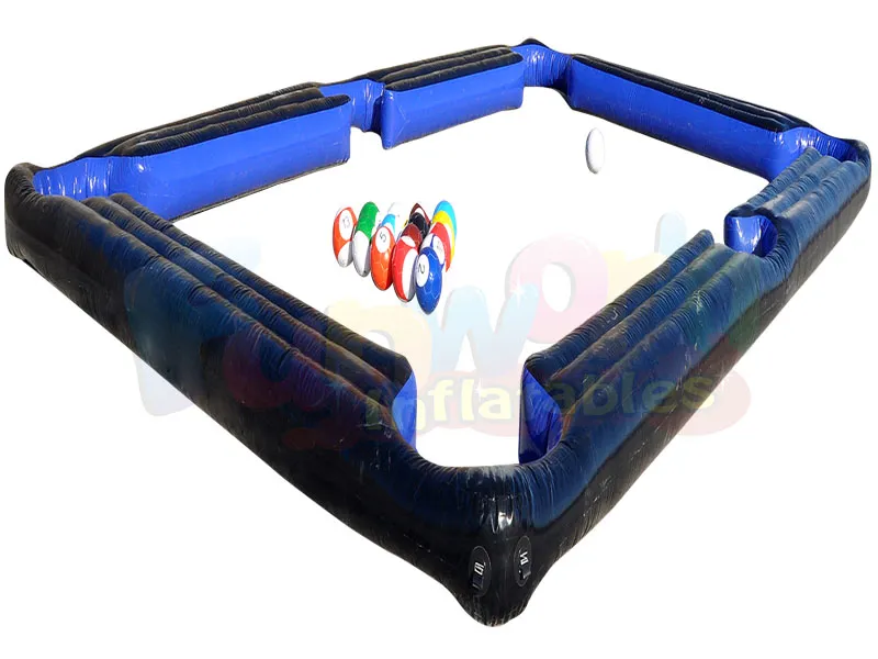 New inflatable soccer pool table inflatable human billiards soccer pool with footballs