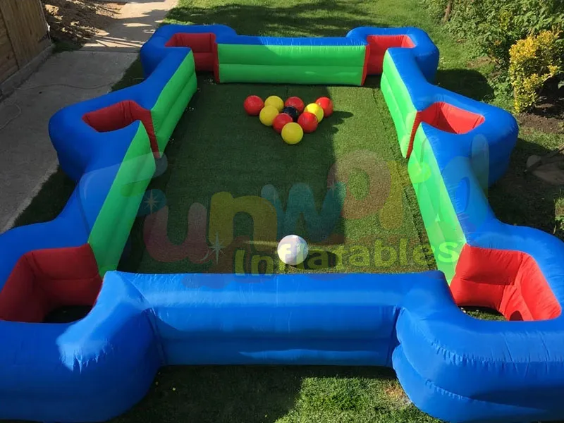 Hot inflatable soccer snooker field football pool table inflatable football pool