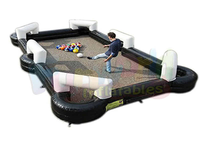 Attractive inflatable snooker ball pool table game inflatable mini football table