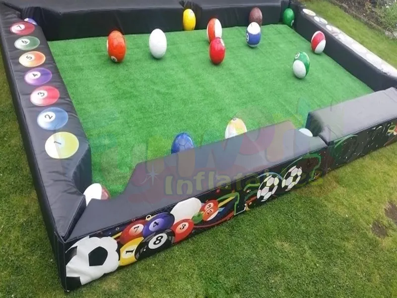 Funny inflatable soccer goal snookball table inflatable table football billiard