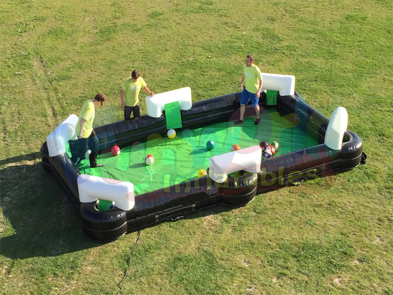  Human table football soccer pool challenge inflatable snookball table inflatable pool tables