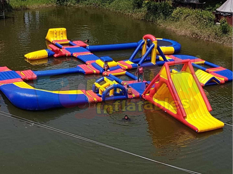 Nuevo parque acuático inflable para el parque acuático de diversión en venta parque acuático inflabl