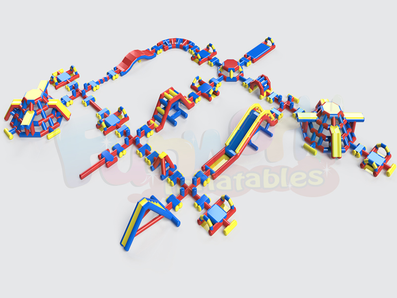 充气漂浮水上公园水上冒险闯关游戏充气儿童乐园