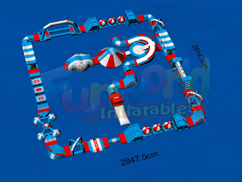 الكبار الحديقة المائية العائمة نفخ أستراليا الحديقة المائية العائمة أكوا بارك ملعب