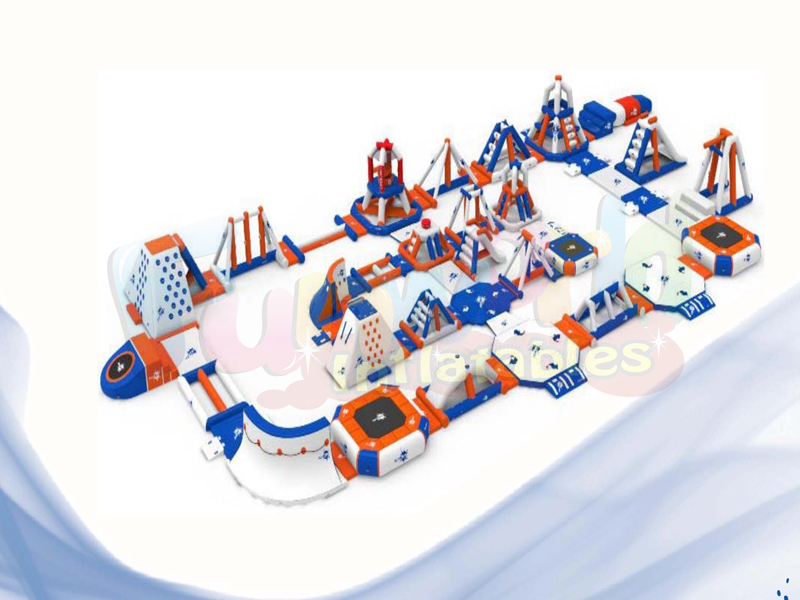 Giant inflatable water park floating water park inflatable trampoline