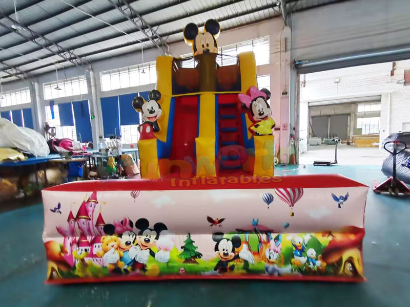 Outdoor kids backyard bounce house commercial party jumping castle inflatable mickey water slide