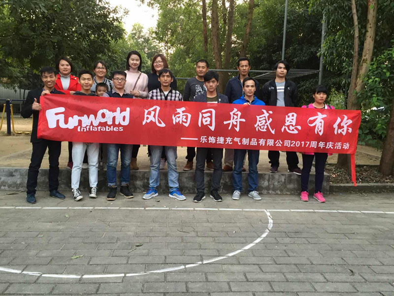 All our people are celebrating for funworld new year holiday.